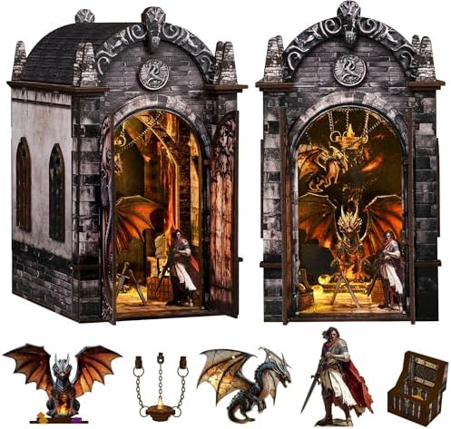 Spilay Book Nook Kit for Adults, Magic DIY Miniature House Kit by SpilayDIYDollhouseMiniature