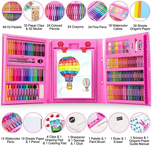 Art Supplies, 272 Pack Art Set Crafts Drawing Kit for Kids Girls Boys Teens - Image 2