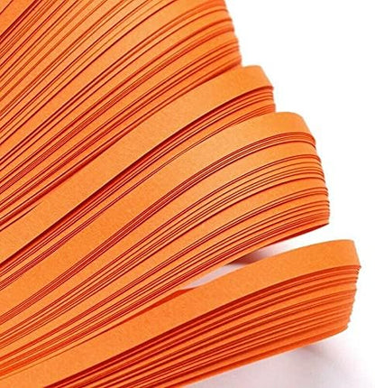 ODETOJOY Quilling Strips 3mm Paper Quilling Set 120pcs Paper Strip 54CM Solid Color Star Origami Paper DIY Hand Crafts Quilling Paper Strips 1/8inch (Orange) - Image 2