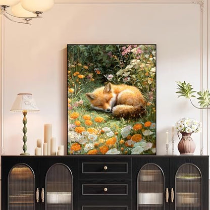 XTCIXAL Paint by Numbers Kit for Adults, Fox, 16X20 Inch - Image 3