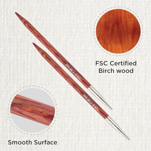 KnitPro Dreamz Interchangeable Circular Needles 4" (10cm) | US Size 8 (5mm) - Image 2