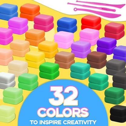 MuseLuxe Air Dry Clay - 64 Pack Modeling Clay Kit - Image 3