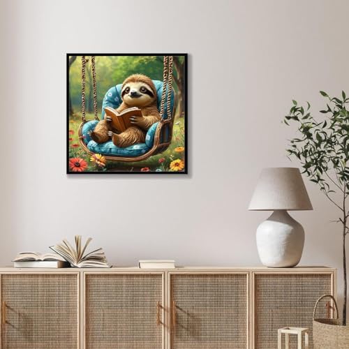 TCDZMYGS Paint by Numbers Kit for Adults Beginner-Sloth,10x10 inch - Image 2