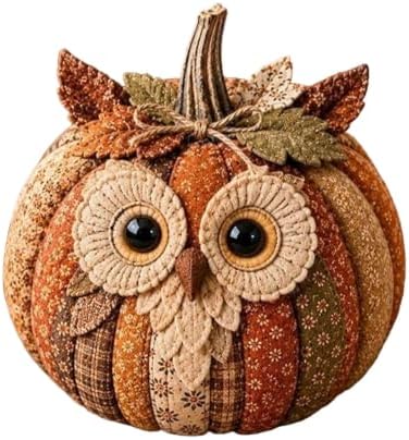 DIY Animal Pumpkin Sewing Kit - Autumn Fabric Animal Pumpkin Craft Set for Adults Beginners - Thanksgiving Handmade Fall Patchwork Craft Kit for Holiday Decor by Unknown