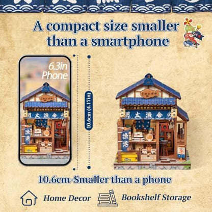 CUTEBEE 3D Wooden Puzzle Miniature House Kit for Adults, DIY Craft Gift - Image 3