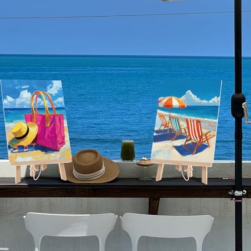 Ctosree 12 Sets Pre Drawn Canvas Kit for Painting,Hawaii Vacation,8 x 10 in - Image 6