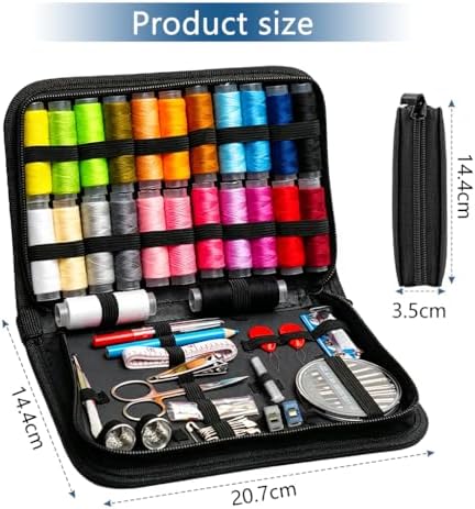 Obear 95-Piece Sewing Kit for Adults & Beginners – 24 Color Threads, Needles, Scissors & Tape Measure – Portable Emergency Repair Kit for Hand Sewing, Clothing, Buttons, Hemming at Home or On the Go - Image 2