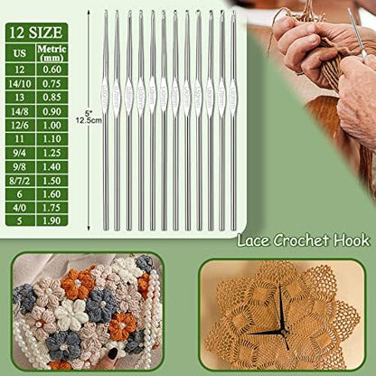 Coopay Upgraded Crochet Kit for Beginners, All-in-One Crochet Kits (63Pcs) - Image 5