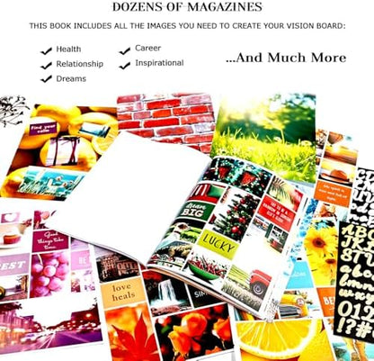 Diuhofart 2026 Vision Board Sticker Book - 300+ Peel & Stick Landscape Images with Metallic Letters, Complete Vision Board Kit & Supplies for Women Men, Dream Board Magazine for Goal Setting - Image 2