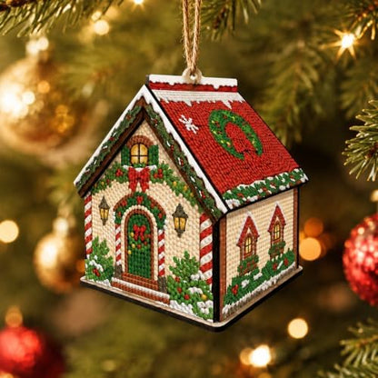 FRANDEK DIY Wooden House Diamond Art Painting Kit for Adults (Christmas - Image 4