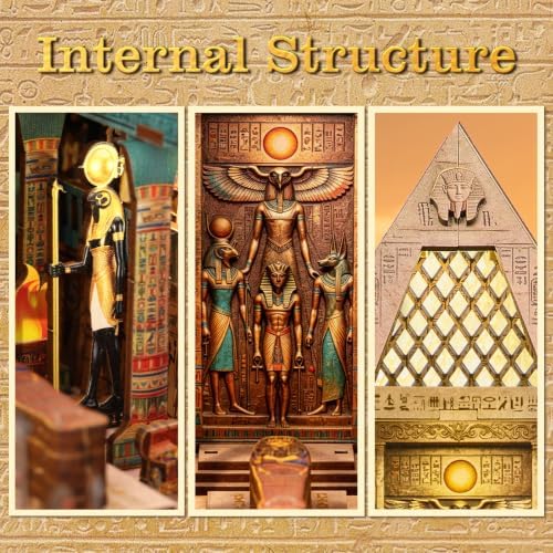 TOYQI Book Nook Kit for Adult, DIY Miniature Dollhouse Kit, Pyramids Model - Image 6