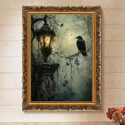 Halloween Crow Paint by Numbers Kit for Adults Canvas, Frameworkless - Image 2