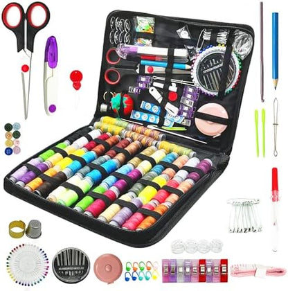 FREFTA Sewing Kit for Adults Beginner and Professionals Home Travel Sewing Kit with Sewing Pins and Needles,Seam Rippers,Thread,Threaders for Felt Hand Sewing Starter kit with Scissor and Accessories by Unknown