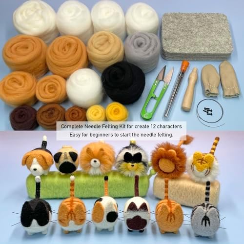 Truslin Needle Felting Kit, 12 Pcs Doll Making Needle Felting Starter Kit - Image 6
