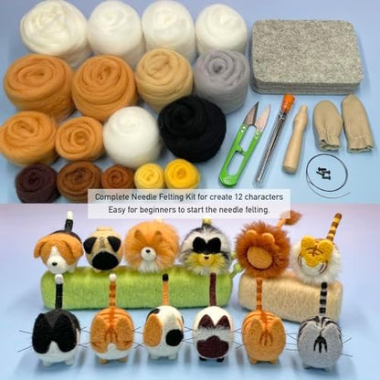Truslin Needle Felting Kit, 12 Pcs Doll Making Needle Felting Starter Kit - Image 6