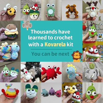 Kovarela Crochet Kit for Beginners, Hamster Amigurumi with Video Tutorials - Image 5
