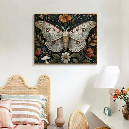 Paint by Numbers Kit for Adults, Butterfly DIY Acrylic Canvas Painting Set - Image 2