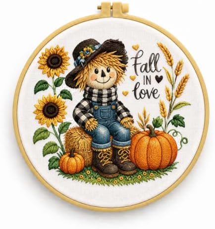 niurenmaoyi Scarecrow Embroidery Kit for Beginners,Sewing Kit for Adults by Unknown