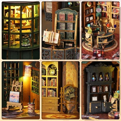 DIY Miniature House Kit, Mini 3D Wooden Twilight Book City Building Kit, Tiny Dollhouse Kit with Dustproof Cover & Music, Creative Handmade House Craft Decor, Birthday Gift for Adults Teens - Image 3