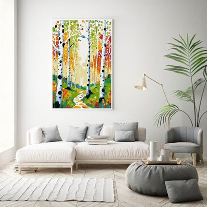 Paint by Numbers Kit for Adults Beginner & Kids Age 8-12 with Wooden Frame, Easy Adult Paint by Number Kits on Canvas, DIY Acrylic Watercolor Oil Paint by Number for Adults for Home Decor 8x12 Inch - Image 2