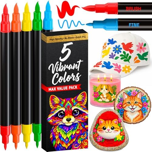ARTISTRO Dual-Tip Acrylic Paint Marker Pens for Drawing by ARTISTRO