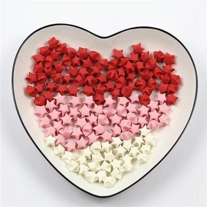 2160 Sheets Origami Star Paper 4 Red Color Strips Double Sided Lucky Star Decoration Folding Paper for DIY Hand Art Crafts, Teaching Supplies (Red-2160 sheets) - Image 7