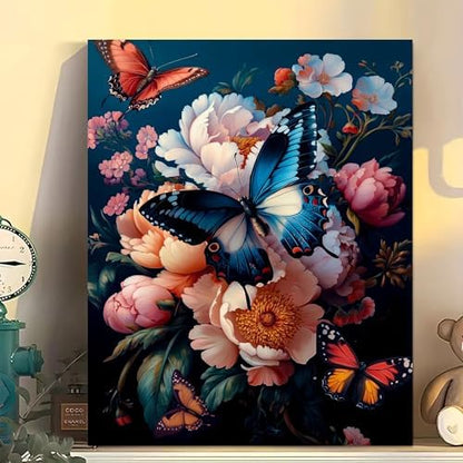 Arttoplus Butterfly Paint by Numbers Kit for Adults Beginner 16x20 inch - Image 3