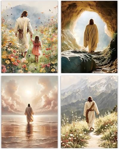 3 Pack Jesus Paint by Numbers Kit for Adults Beginner (Without Frame) by YOLENIX