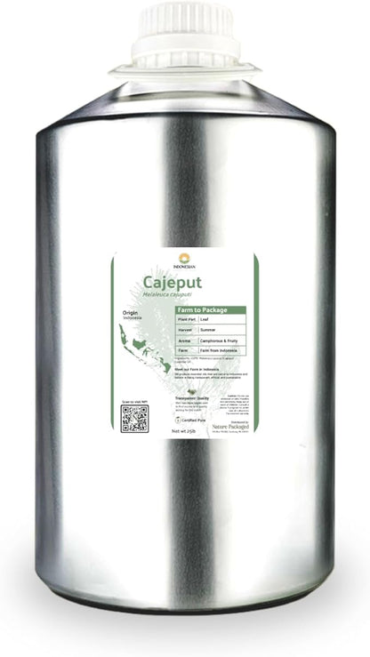 Nature Packaged Cajeput Essential Oil (22lbs) - Direct from Central Java, Indonesia - Essential Oils for Diffusers Aromatherapy; Essential Oils for Body; Massage Oils | 100% Pure Therapeutic Grade