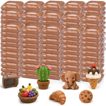 Air Dry Clay Bulk, Modeling Clay for Kids, 150 Pcs, Brown by VioraWhite