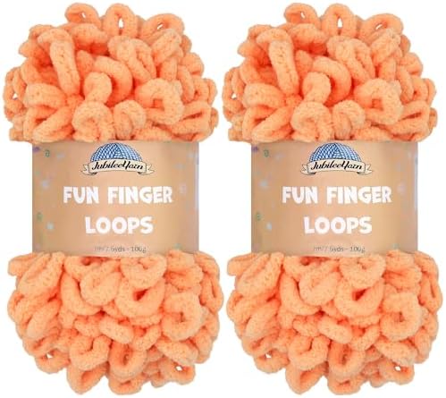 JubileeYarn Fun Finger Loops Yarn - Nectar - 2 Skeins by BambooMN