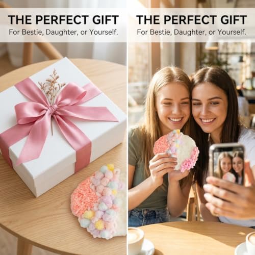 beausougon 3D Moss Latch Hook Coaster Kit for Adult Beginner Craft DIY Pink - Image 4