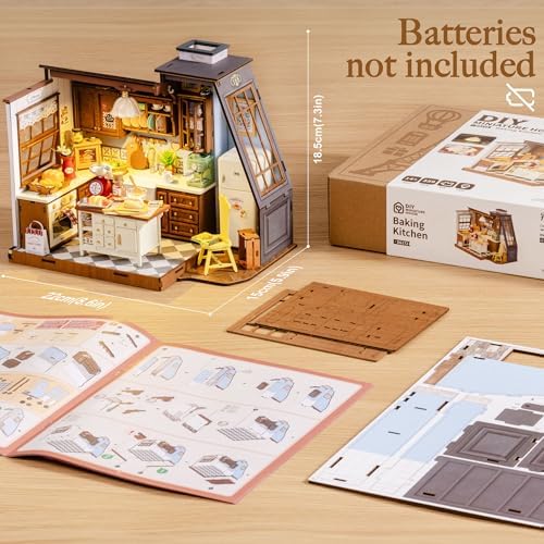 Rolife Baking Kitchen DIY Miniature House Kit with LED Lights - Image 5