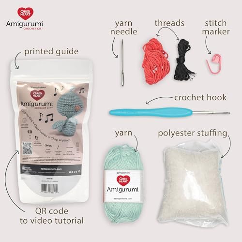 Red Heart Amigurumi Chirp The Bird Kit - Image 2