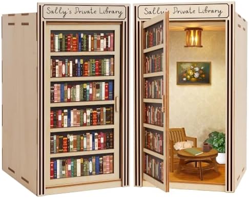 Personalized Book Nook Kits for Adults Beginner, Easy DIY Book Nook Library by Hyperi