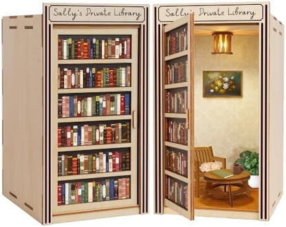 Personalized Book Nook Kits for Adults Beginner, Easy DIY Book Nook Library by Hyperi
