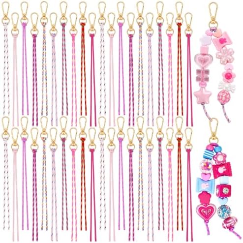 Wurosi 55 Pcs Paracord for Keychain Making, Beadable Keychain Making Kit by Unknown