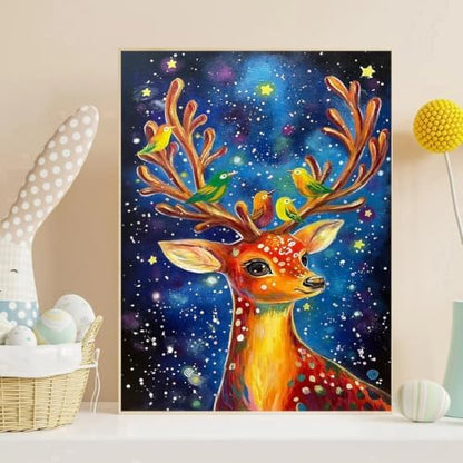 Diamond Art Kits for Adults,Xmas Deer Diamond Art Painting Kits for Adults - Image 3