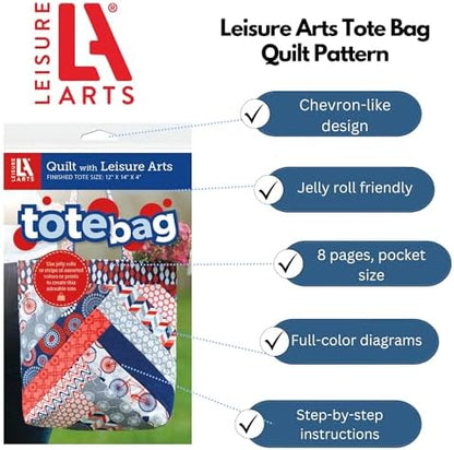 LEISURE ARTS Tote Bag Quilting Pattern Book - Quilting Guide with Step-by-Step Patterns, Quilting Techniques, Design Ideas, and Quilt Projects for Beginners & Experienced Quilters - Image 2