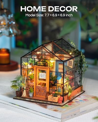 Rolife Greenhouse DIY Miniature Dollhouse Kit Creative Gift for Adults - Image 6