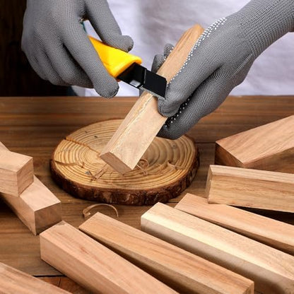 20 Pcs Walnut Wood Blocks for Carving Unfinished Wooden Blanks - Image 6