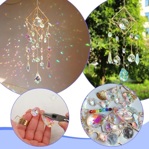 DIY Suncatchers, 400pcs Sun Catchers Supplies Kit Art and Crafts for Adults - Image 5