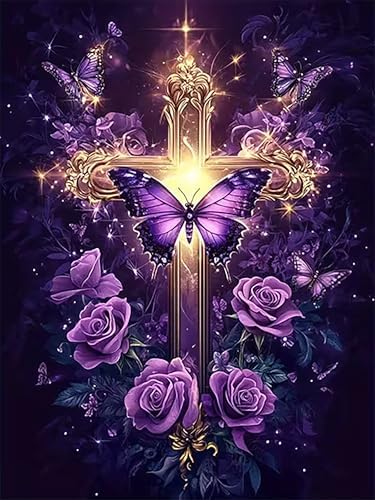 Diamond Art Kits for Adults, Cross Diamond Art Painting Kits for Adults by croshom