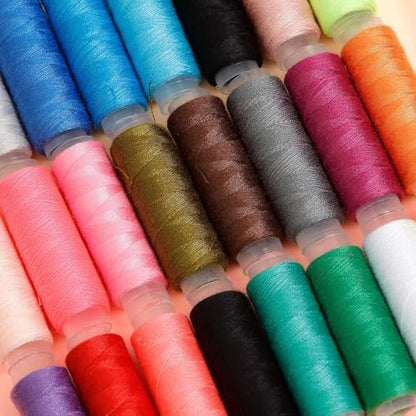 Incraftables Sewing Thread Assortment (24 Pcs Set). Best Polyester Thread for Sewing Machine (360ft per Spool). All Purpose Kit for DIY Embroidery, Quilting & Hand Stitching - Image 4