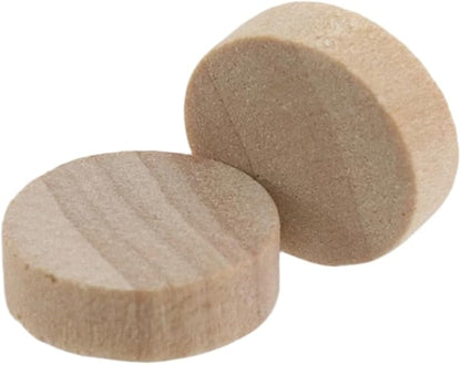 Sscon 100Pcs Unfinished Wood Slices 10mm Natural Wood Slices Wooden Circles for Crafts and Decoration - 10MM/0.39IN