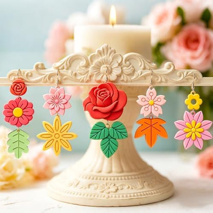 ORIGACH 22 Pcs Flower & Plant Polymer Clay Cutters Set - Image 5