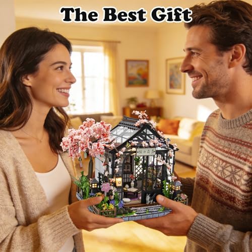 DIY Miniature House Kit, Mini House Building kit for Adults, Sakura Tree - Image 7