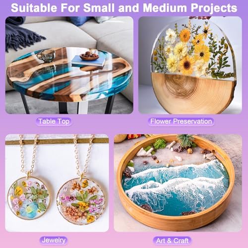 Smallbudi Epoxy Resin Kit 2 Gallon Crystal Clear No Yellow Resin for Craft - Image 6