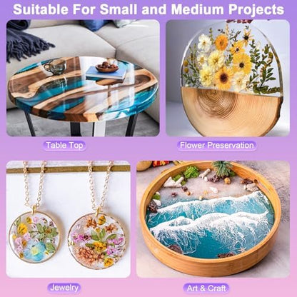 Smallbudi Epoxy Resin Kit 2 Gallon Crystal Clear No Yellow Resin for Craft - Image 6