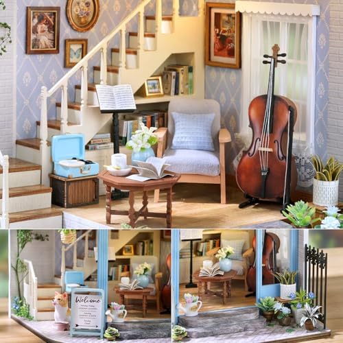 DIY Miniature Dollhouse Kit with Furniture Plus Dust Proof & Music Movement - Image 5